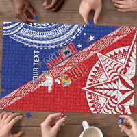 Tonga and Samoa Rugby Custom Puzzle Ikale Tahi Manu Samoa Together - Polynesian Pride