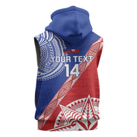Tonga and Samoa Rugby Custom Sleeveless Hoodie Ikale Tahi Manu Samoa Together LT14 - Polynesian Pride