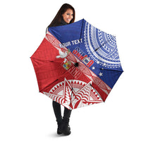 Tonga and Samoa Rugby Custom Umbrella Ikale Tahi Manu Samoa Together LT14 - Polynesian Pride