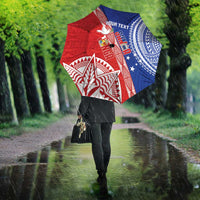 Tonga and Samoa Rugby Custom Umbrella Ikale Tahi Manu Samoa Together LT14 - Polynesian Pride