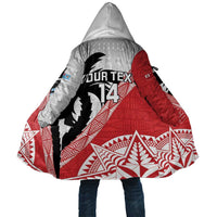 Fiji and Tonga Rugby Custom Cloak Flying Fijians Ikale Tahi Together Pacific LT14 Unisex Red - Polynesian Pride