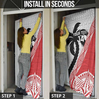 Fiji and Tonga Rugby Custom Door Cover Flying Fijians Ikale Tahi Together Pacific - Polynesian Pride