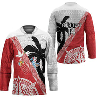 Fiji and Tonga Rugby Custom Hockey Jersey Flying Fijians Ikale Tahi Together Pacific LT14 - Polynesian Pride