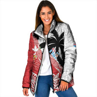 Fiji and Tonga Rugby Custom Padded Jacket Flying Fijians Ikale Tahi Together Pacific - Polynesian Pride