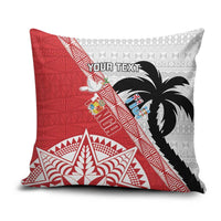Fiji and Tonga Rugby Custom Pillow Cover Flying Fijians Ikale Tahi Together Pacific - Polynesian Pride