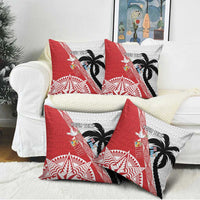 Fiji and Tonga Rugby Custom Pillow Cover Flying Fijians Ikale Tahi Together Pacific - Polynesian Pride