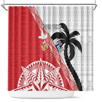 Fiji and Tonga Rugby Custom Shower Curtain Flying Fijians Ikale Tahi Together Pacific - Polynesian Pride