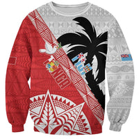 Fiji and Tonga Rugby Custom Sweatshirt Flying Fijians Ikale Tahi Together Pacific - Polynesian Pride