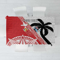 Fiji and Tonga Rugby Custom Tablecloth Flying Fijians Ikale Tahi Together Pacific - Polynesian Pride
