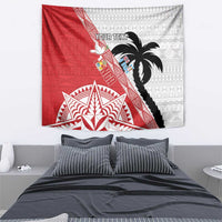 Fiji and Tonga Rugby Custom Tapestry Flying Fijians Ikale Tahi Together Pacific - Polynesian Pride