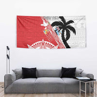 Fiji and Tonga Rugby Custom Tapestry Flying Fijians Ikale Tahi Together Pacific - Polynesian Pride