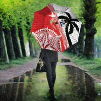 Fiji and Tonga Rugby Custom Umbrella Flying Fijians Ikale Tahi Together Pacific LT14 - Polynesian Pride