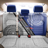 Fiji an Samoa Rugby Custom Back Car Seat Cover Flying Fijians Manu Samoa Together Pacific - Polynesian Pride