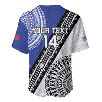 Fiji an Samoa Rugby Custom Baseball Jersey Flying Fijians Manu Samoa Together Pacific - Polynesian Pride