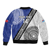 Fiji an Samoa Rugby Custom Bomber Jacket Flying Fijians Manu Samoa Together Pacific - Polynesian Pride