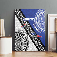 Fiji an Samoa Rugby Custom Canvas Wall Art Flying Fijians Manu Samoa Together Pacific - Polynesian Pride