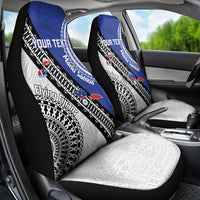 Fiji an Samoa Rugby Custom Car Seat Cover Flying Fijians Manu Samoa Together Pacific - Polynesian Pride