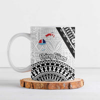 Fiji an Samoa Rugby Ceramic Mug Flying Fijians Manu Samoa Together Pacific LT14 Blue - Polynesian Pride