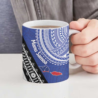Fiji an Samoa Rugby Ceramic Mug Flying Fijians Manu Samoa Together Pacific LT14 - Polynesian Pride