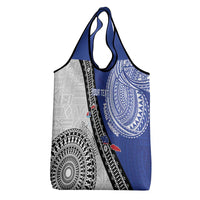 Fiji an Samoa Rugby Custom Grocery Bag Flying Fijians Manu Samoa Together Pacific - Polynesian Pride