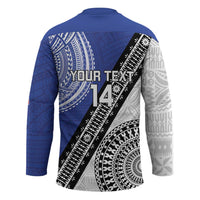 Fiji an Samoa Rugby Custom Hockey Jersey Flying Fijians Manu Samoa Together Pacific LT14 - Polynesian Pride