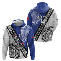 Fiji an Samoa Rugby Custom Hoodie Flying Fijians Manu Samoa Together Pacific LT14 - Polynesian Pride