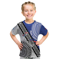 Fiji an Samoa Rugby Custom Kid T Shirt Flying Fijians Manu Samoa Together Pacific - Polynesian Pride