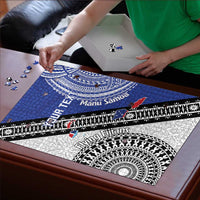 Fiji an Samoa Rugby Custom Puzzle Flying Fijians Manu Samoa Together Pacific - Polynesian Pride