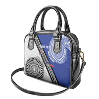 Fiji an Samoa Rugby Custom Shoulder Handbag Flying Fijians Manu Samoa Together Pacific - Polynesian Pride