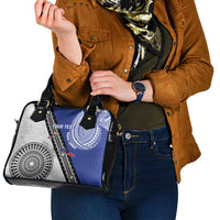 Fiji an Samoa Rugby Custom Shoulder Handbag Flying Fijians Manu Samoa Together Pacific - Polynesian Pride