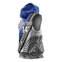 Fiji an Samoa Rugby Custom Sleeveless Hoodie Flying Fijians Manu Samoa Together Pacific LT14 - Polynesian Pride