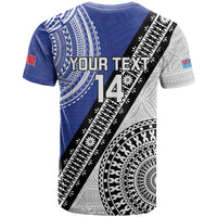 Fiji an Samoa Rugby Custom T Shirt Flying Fijians Manu Samoa Together Pacific - Polynesian Pride