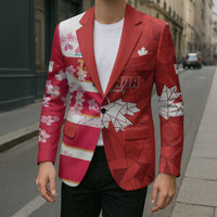 Canada and Japan Rugby Custom Blazer Canucks Brave Blossoms Together Pacific - Polynesian Pride