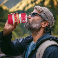 Canada and Japan Rugby 4 in 1 Can Cooler Tumbler Canucks Brave Blossoms Together Pacific - Polynesian Pride