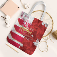 Canada and Japan Rugby Custom Tote Bag Canucks Brave Blossoms Together Pacific - Polynesian Pride