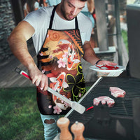 Hawaiian and Japanese Apron Koi Fish With Kanaka Polynesian Tattoo LT14 - Polynesian Pride