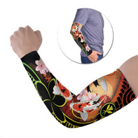 Hawaiian and Japanese Arm Sleeves Koi Fish With Kanaka Polynesian Tattoo - Polynesian Pride