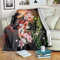 Hawaiian and Japanese Blanket Koi Fish With Kanaka Polynesian Tattoo - Polynesian Pride