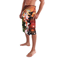 Hawaiian and Japanese Lavalava Koi Fish With Kanaka Polynesian Tattoo LT14 - Polynesian Pride