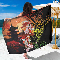 Hawaiian and Japanese Sarong Koi Fish With Kanaka Polynesian Tattoo - Polynesian Pride