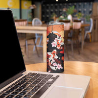 Hawaiian and Japanese Skinny Tumbler Koi Fish With Kanaka Polynesian Tattoo - Polynesian Pride