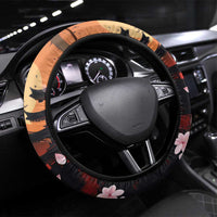 Hawaiian and Japanese Steering Wheel Cover Koi Fish With Kanaka Polynesian Tattoo - Polynesian Pride