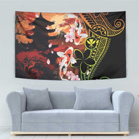 Hawaiian and Japanese Tapestry Koi Fish With Kanaka Polynesian Tattoo - Polynesian Pride
