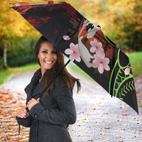 Hawaiian and Japanese Umbrella Koi Fish With Kanaka Polynesian Tattoo LT14 - Polynesian Pride