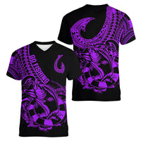 polynesia-women-v-neck-t-shirt-fish-hook-tattoo-go-fishing-polynesian-pattern-purple
