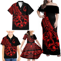 polynesia-family-matching-off-shoulder-maxi-dress-and-hawaiian-shirt-fish-hook-tattoo-go-fishing-polynesian-pattern-red