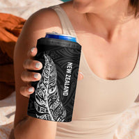 New Zealand and South Africa Rugby 4 in 1 Can Cooler Tumbler Maori Silver Fern Springbok Together - Polynesian Pride
