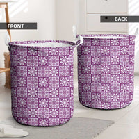 Poni Palaka Quilt Hawaii Laundry Basket Hawaiian Tropical Monstera Sea Turtle LT14 - Polynesian Pride