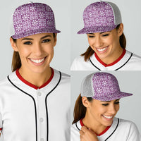 Poni Palaka Quilt Hawaii Baseball Net Cap Hawaiian Tropical Monstera Sea Turtle LT14 - Polynesian Pride
