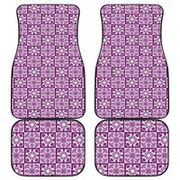 Poni Palaka Quilt Hawaii Car Mats Hawaiian Tropical Monstera Sea Turtle